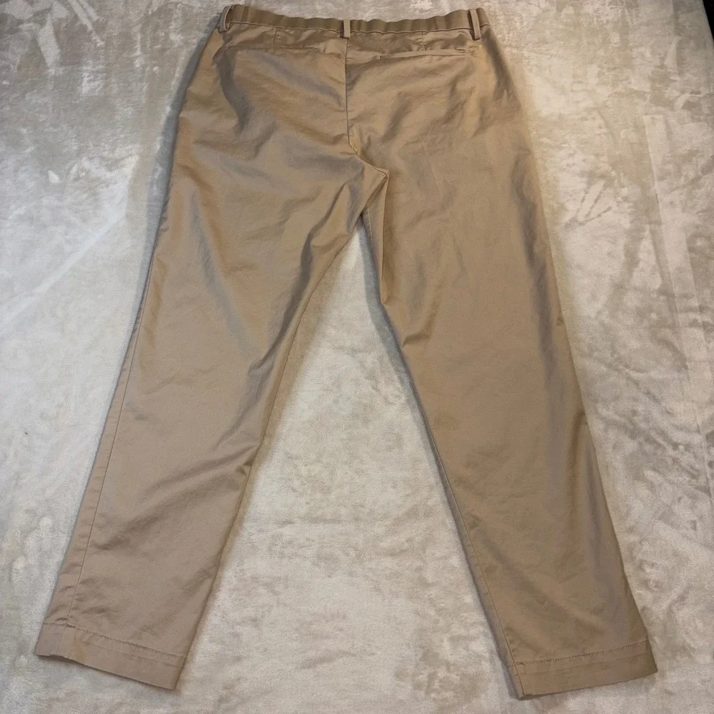 Banana Republic Slim Fit Chinos Mens 33x30 Khaki Tan Stretch Cotton Pants